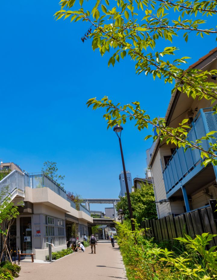 閑静な住宅地で暮らす